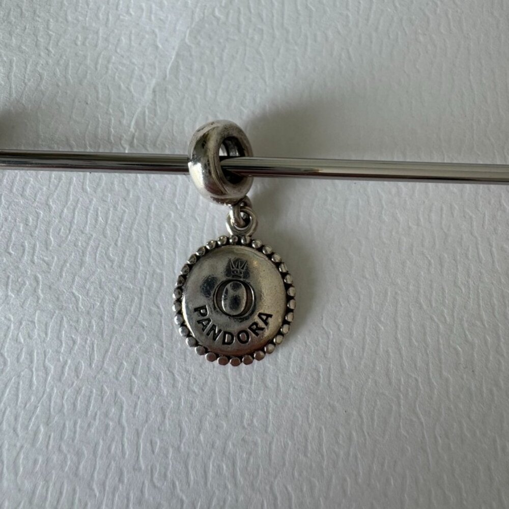 Genuine Pandora Icon Dangle Charm 925 Silver Engravable 791169 - Picture 3 of 6